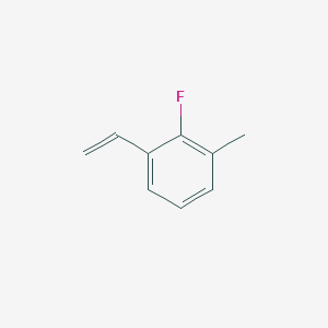 molecular formula C9H9F B12952968 2-Fluoro-1-methyl-3-vinylbenzene 