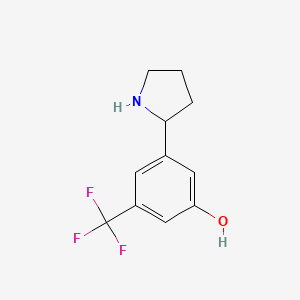 3-(Pyrrolidin-2-yl)-5-(trifluoromethyl)phenol