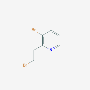 molecular formula C7H7Br2N B12953016 3-Bromo-2-(2-bromoethyl)pyridine 