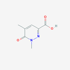 molecular formula C7H8N2O3 B12953046 1,5-Dimethyl-6-oxo-1,6-dihydropyridazine-3-carboxylic acid 