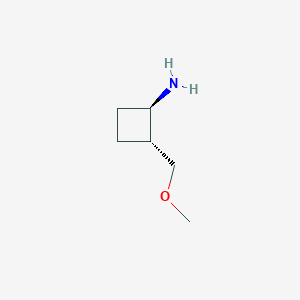 molecular formula C6H13NO B12953047 (1R,2R)-2-(Methoxymethyl)cyclobutan-1-amine 