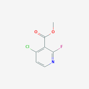 molecular formula C7H5ClFNO2 B12953054 Methyl 4-chloro-2-fluoronicotinate 