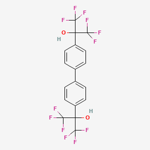 molecular formula C18H10F12O2 B1295307 4,4'-Bis(2-hydroxyhexafluoroisopropyl)diphenyl CAS No. 2180-30-5