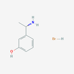 molecular formula C8H12BrNO B12953120 (S)-3-(1-Aminoethyl)phenol hydrobromide 