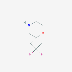 molecular formula C7H11F2NO B12953174 2,2-Difluoro-5-oxa-8-azaspiro[3.5]nonane 