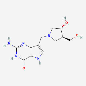 2-Amino-7-{[(3r,4r)-3-Hydroxy-4-(Hydroxymethyl)pyrrolidin-1-Yl]methyl}-3,5-Dihydro-4h-Pyrrolo[3,2-D]pyrimidin-4-One