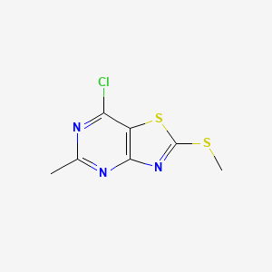 7-Chloro-5-methyl-2-(methylthio)thiazolo[4,5-d]pyrimidine