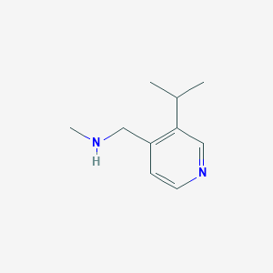 molecular formula C10H16N2 B12953231 1-(3-Isopropylpyridin-4-yl)-N-methylmethanamine 