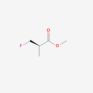 molecular formula C5H9FO2 B12953260 Methyl (R)-3-fluoro-2-methylpropanoate 