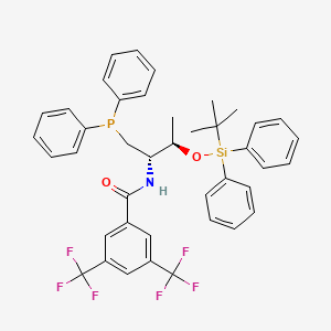 N-((2S,3R)-3-((tert-Butyldiphenylsilyl)oxy)-1-(diphenylphosphanyl)butan-2-yl)-3,5-bis(trifluoromethyl)benzamide