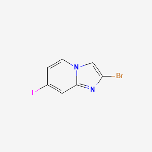 molecular formula C7H4BrIN2 B12953289 2-Bromo-7-iodoimidazo[1,2-a]pyridine 