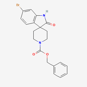 molecular formula C20H19BrN2O3 B12953304 Benzyl 6-bromo-2-oxospiro[indoline-3,4'-piperidine]-1'-carboxylate 