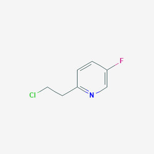 molecular formula C7H7ClFN B12953318 2-(2-Chloroethyl)-5-fluoropyridine 