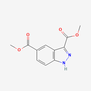 molecular formula C11H10N2O4 B12953337 Dimethyl 1H-indazole-3,5-dicarboxylate 