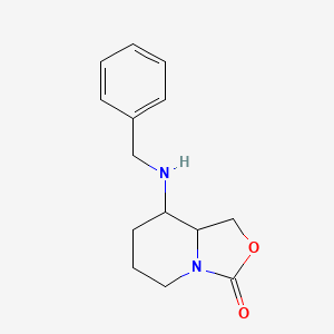 molecular formula C14H18N2O2 B12953358 8-(Benzylamino)hexahydro-3H-oxazolo[3,4-a]pyridin-3-one 