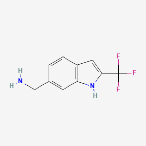 (2-(Trifluoromethyl)-1H-indol-6-yl)methanamine