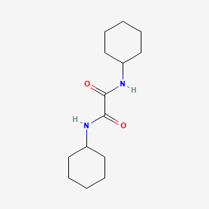 molecular formula C14H24N2O2 B1295340 N,N'-Dicyclohexyloxamide CAS No. 3299-64-7