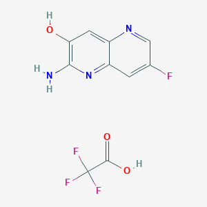 2-Amino-7-fluoro-1,5-naphthyridin-3-ol 2,2,2-trifluoroacetate