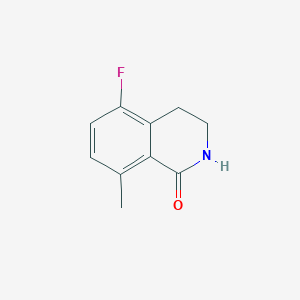 molecular formula C10H10FNO B12953427 5-Fluoro-8-methyl-3,4-dihydroisoquinolin-1(2H)-one 