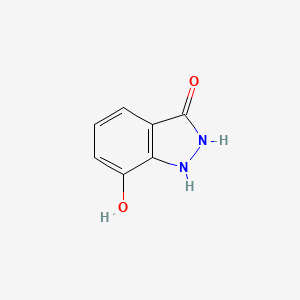 molecular formula C7H6N2O2 B12953441 7-Hydroxy-1,2-dihydro-3H-indazol-3-one 