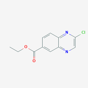 molecular formula C11H9ClN2O2 B12953472 Ethyl 2-chloroquinoxaline-6-carboxylate 