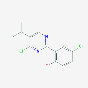 4-Chloro-2-(5-chloro-2-fluorophenyl)-5-isopropylpyrimidine