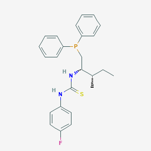 1-((2S,3S)-1-(Diphenylphosphanyl)-3-methylpentan-2-yl)-3-(4-fluorophenyl)thiourea