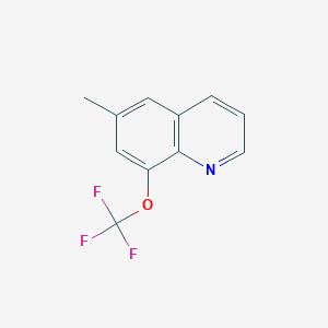 molecular formula C11H8F3NO B12953584 6-Methyl-8-(trifluoromethoxy)quinoline 