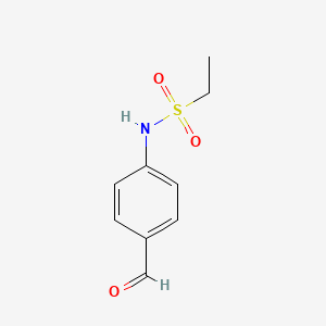 molecular formula C9H11NO3S B12953596 N-(4-formylphenyl)ethanesulfonamide 