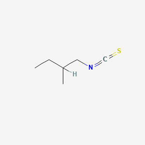 molecular formula C6H11NS B1295360 2-甲基丁基异硫氰酸酯 CAS No. 4404-51-7