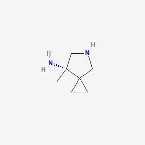 molecular formula C7H14N2 B12953635 (S)-7-Methyl-5-azaspiro[2.4]heptan-7-amine 