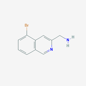 molecular formula C10H9BrN2 B12953669 (5-Bromoisoquinolin-3-yl)methanamine 