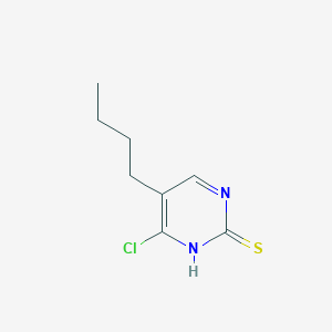 molecular formula C8H11ClN2S B12953696 5-Butyl-6-chloropyrimidine-2(1H)-thione 