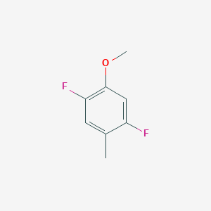 molecular formula C8H8F2O B12953711 1,4-Difluoro-2-methoxy-5-methylbenzene 