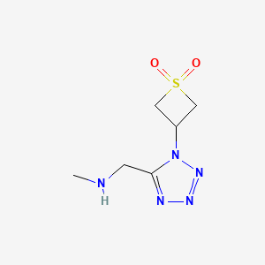 3-(5-((Methylamino)methyl)-1H-tetrazol-1-yl)thietane 1,1-dioxide