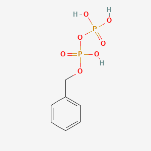 molecular formula C7H10O7P2 B12953781 Benzyl trihydrogen diphosphate 