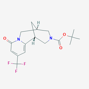 (1R,5R)-tert-Butyl 8-oxo-10-(trifluoromethyl)-4,5,6,8-tetrahydro-1H-1,5-methanopyrido[1,2-a][1,5]diazocine-3(2H)-carboxylate