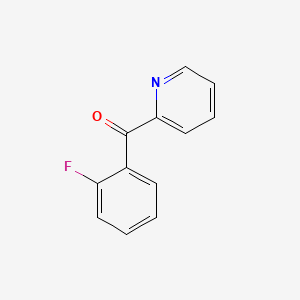 molecular formula C12H8FNO B1295382 甲酮，(2-氟苯基)-2-吡啶基- CAS No. 6238-65-9