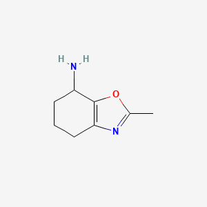 molecular formula C8H12N2O B12953828 2-Methyl-4,5,6,7-tetrahydrobenzo[d]oxazol-7-amine 