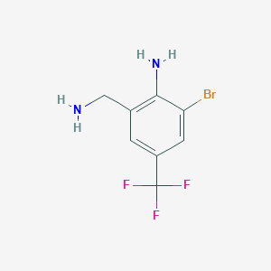 2-(Aminomethyl)-6-bromo-4-(trifluoromethyl)aniline