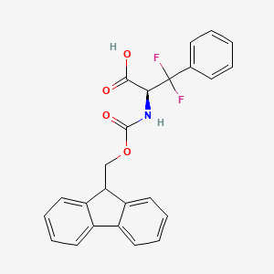 (S)-2-((((9H-Fluoren-9-yl)methoxy)carbonyl)amino)-3,3-difluoro-3-phenylpropanoic acid