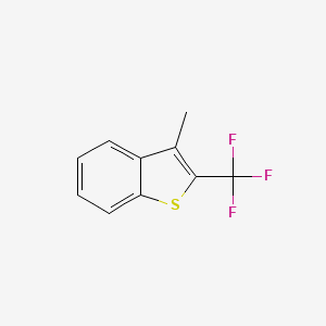 molecular formula C10H7F3S B12953913 3-Methyl-2-(trifluoromethyl)benzo[b]thiophene 