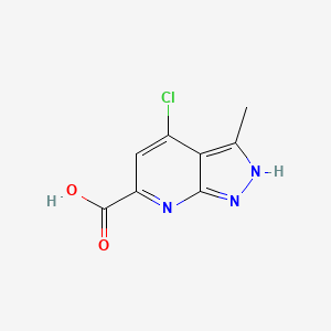 4-Chloro-3-methyl-1H-pyrazolo[3,4-b]pyridine-6-carboxylic acid