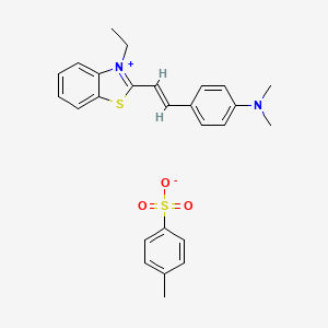 2-(4-(Dimethylamino)styryl)-3-ethylbenzo[d]thiazol-3-ium 4-methylbenzenesulfonate