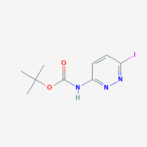 molecular formula C9H12IN3O2 B12953981 tert-Butyl (6-iodopyridazin-3-yl)carbamate 