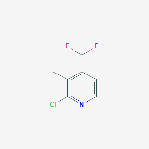 2-Chloro-4-(difluoromethyl)-3-methylpyridine