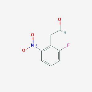 molecular formula C8H6FNO3 B12954024 2-(2-Fluoro-6-nitrophenyl)acetaldehyde 