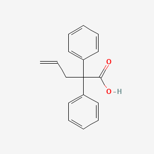 molecular formula C17H16O2 B1295407 2,2-二苯基戊-4-烯酸 CAS No. 6966-03-6