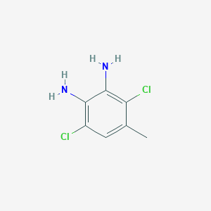 molecular formula C7H8Cl2N2 B12954073 3,6-Dichloro-4-methylbenzene-1,2-diamine CAS No. 2160-11-4