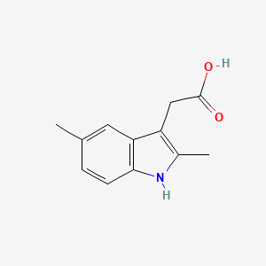 molecular formula C12H13NO2 B1295408 (2,5-二甲基-1H-吲哚-3-基)乙酸 CAS No. 5435-40-5
